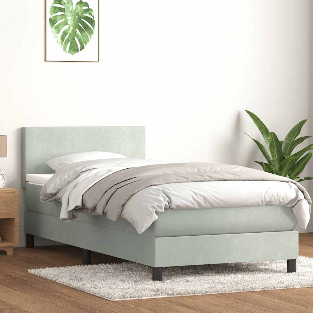 Lit À Ressorts Avec Matelas Velours