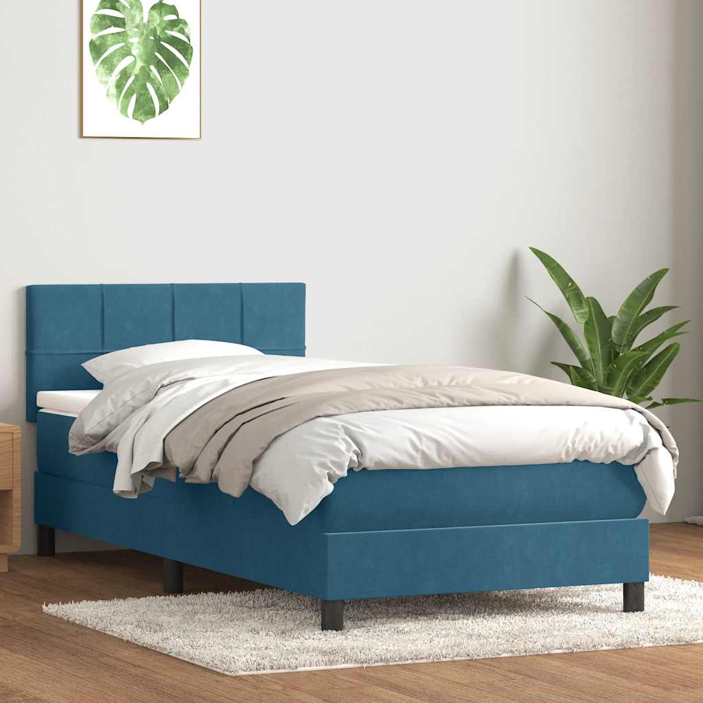 Lit À Ressorts Avec Matelas Velours