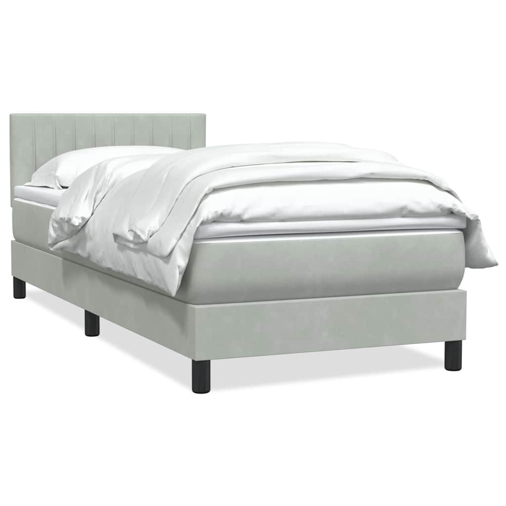 Lit À Ressorts Avec Matelas Velours