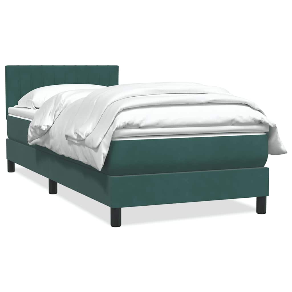 Lit À Ressorts Avec Matelas Velours