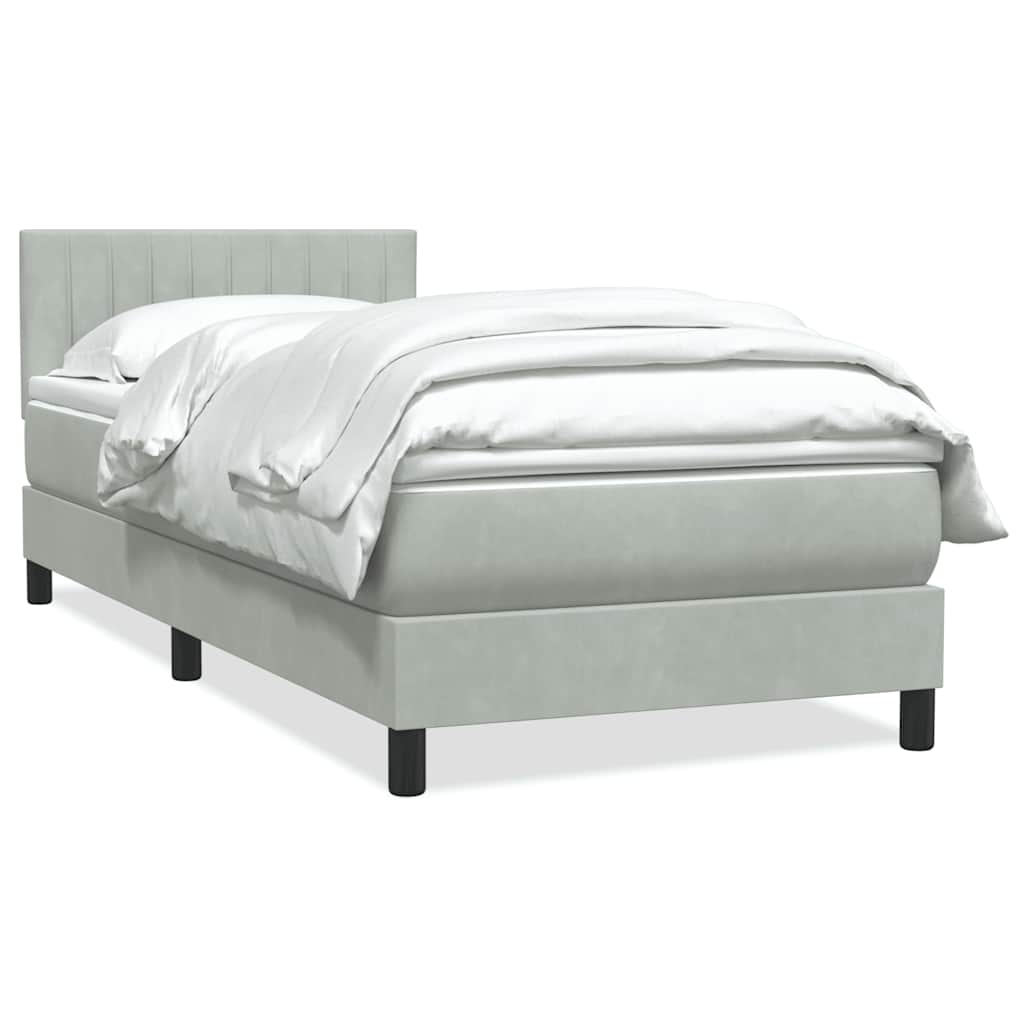 Lit À Ressorts Avec Matelas Velours