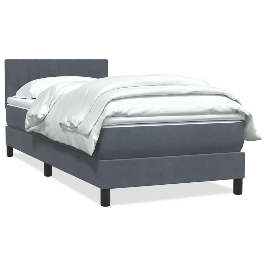 Lit À Ressorts Avec Matelas Velours