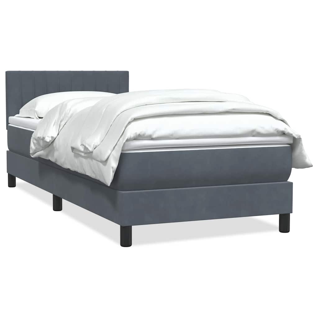Lit À Ressorts Avec Matelas Velours