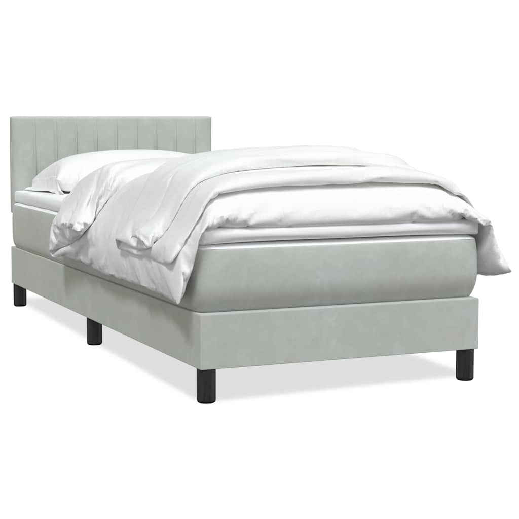 Lit À Ressorts Avec Matelas Velours