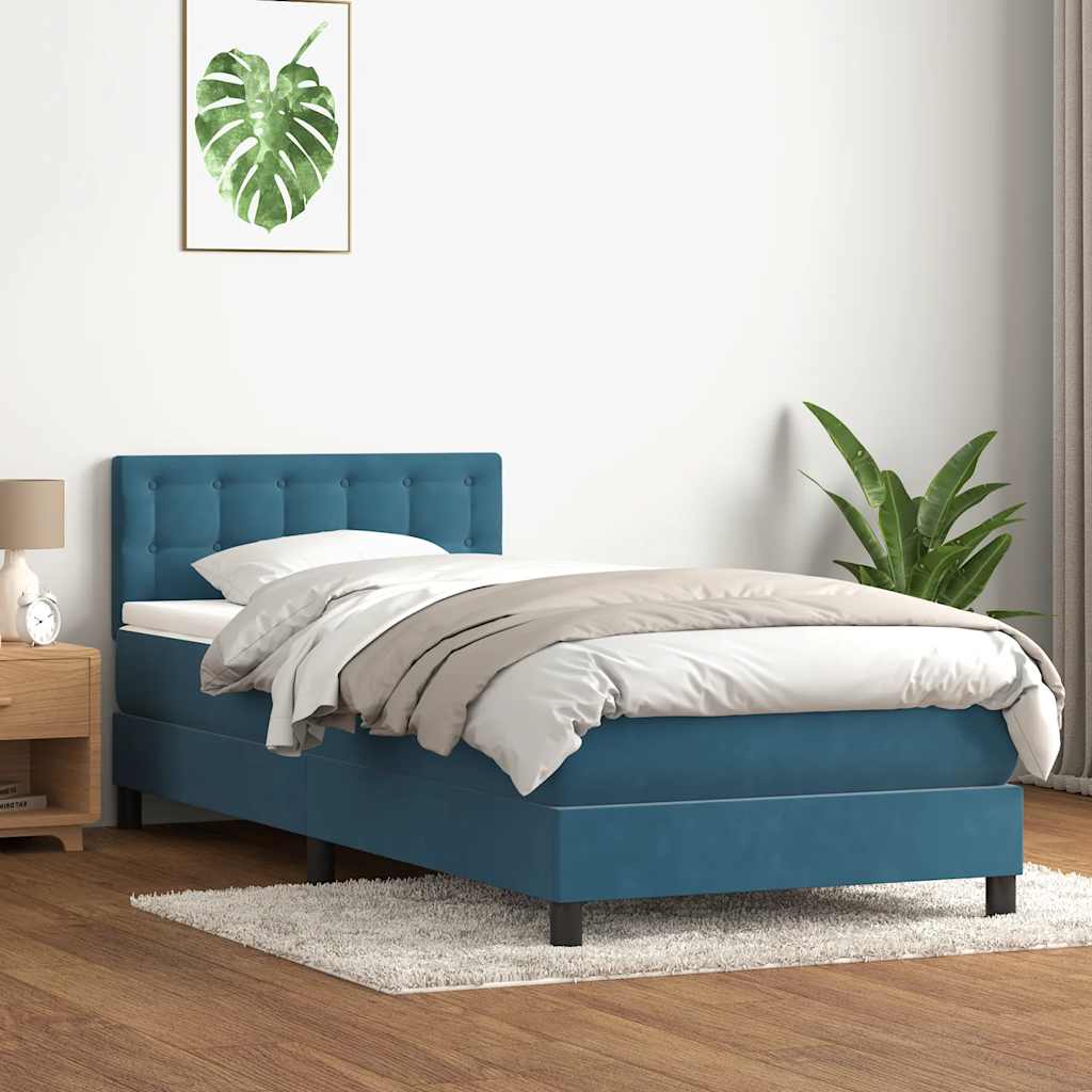 Lit À Ressorts Avec Matelas Velours