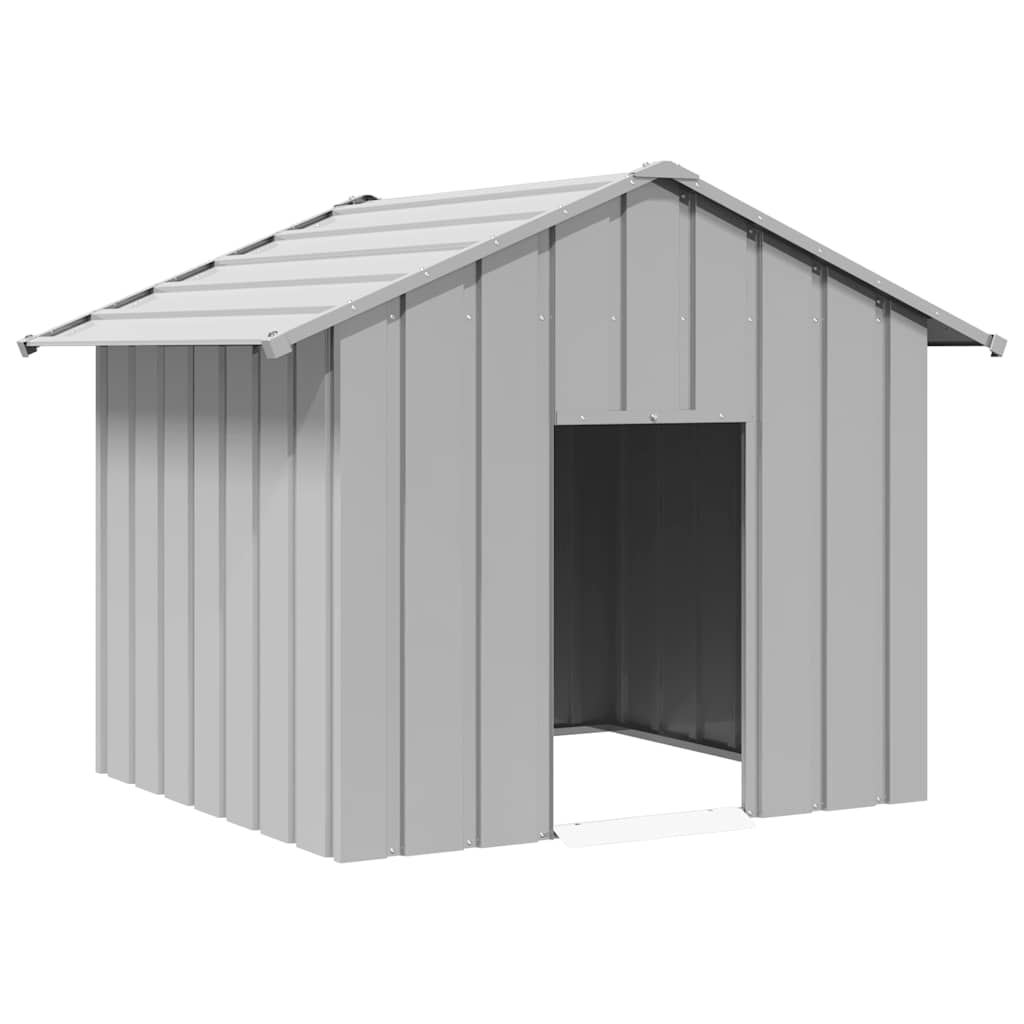 Niche Pour Chien Avec Toit Noir Acier Galvanisé