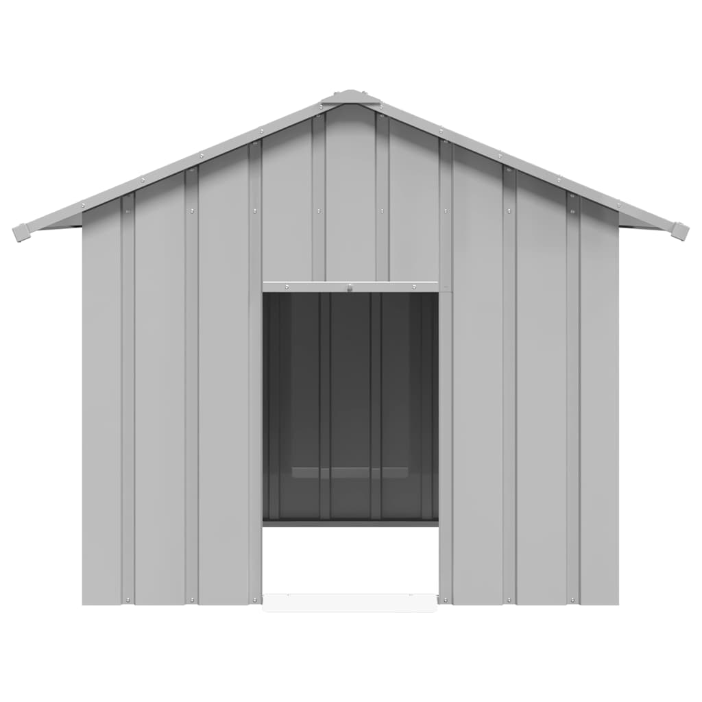 Niche Pour Chien Avec Toit Noir Acier Galvanisé