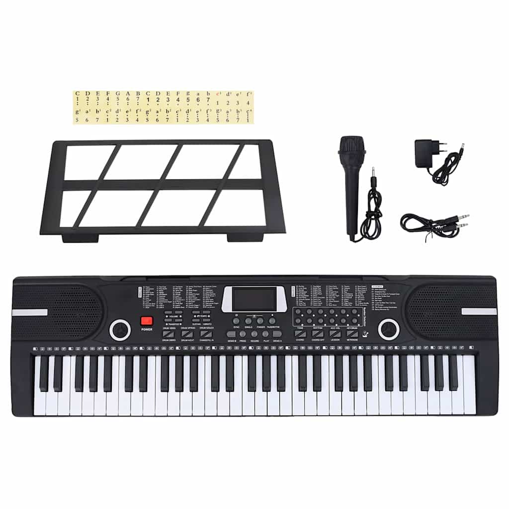 Clavier De Piano Électrique 88 Touches Avec Pupitre Pliable