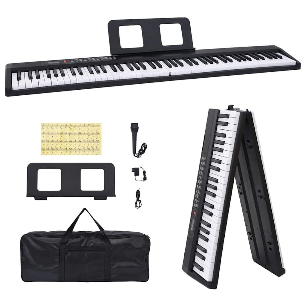 Clavier De Piano Électrique 88 Touches Avec Pupitre Pliable