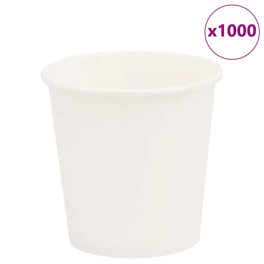 Tasses À Café En Papier 1000 Pcs 16Oz 400Ml Blanc