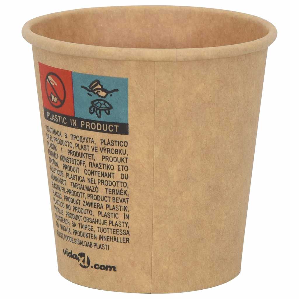 Tasses À Café En Papier 1000 Pcs 4Oz 100Ml Marron