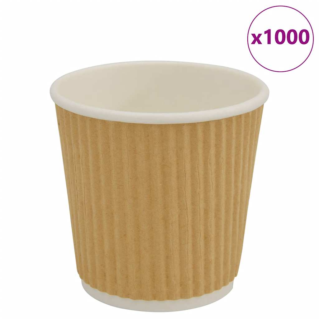Tasses À Café En Papier 500 Pcs 16Oz 400Ml Marron