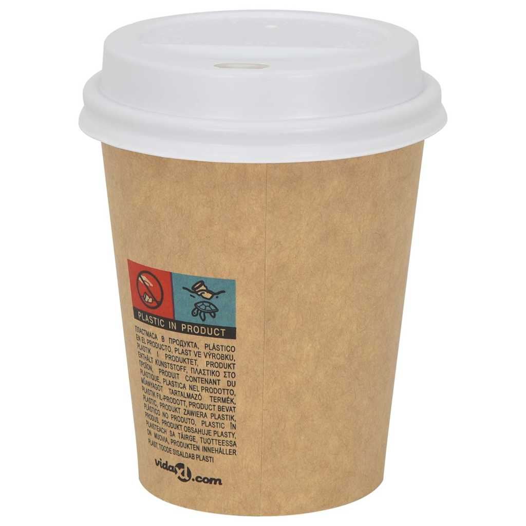 Couvercles De Tasses À Café En Papier 12Oz And 16Oz 1000 Pcs