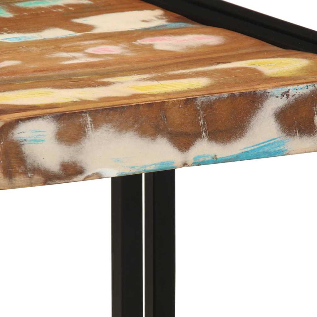 Table Basse Multicolore Bois Recyclé Solide