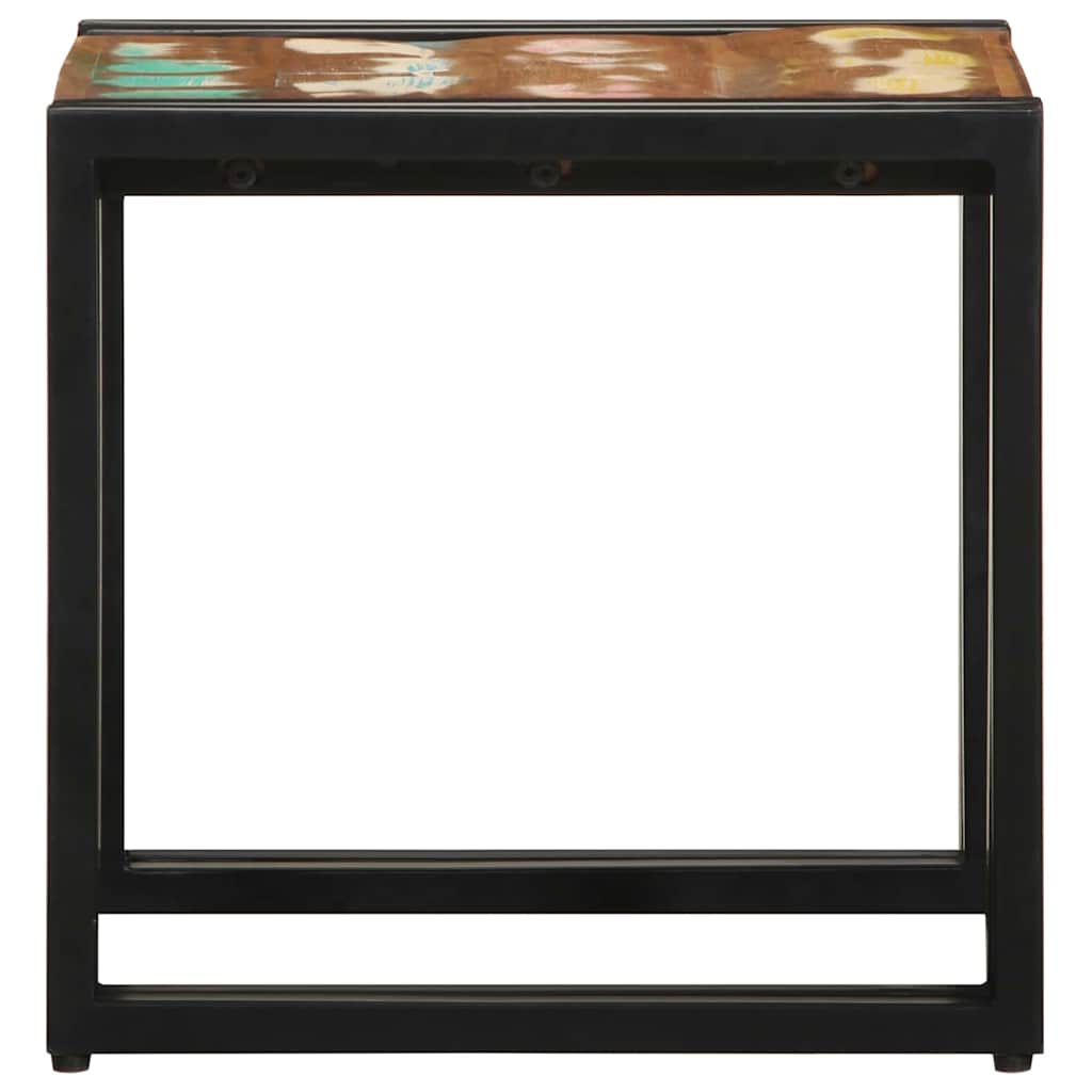 Table Basse Multicolore Bois Recyclé Solide