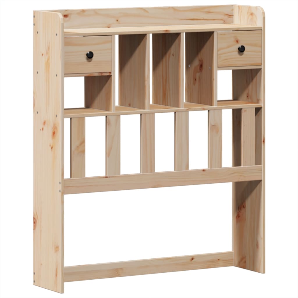 Lit Bibliothèque Sans Matelas 100X200 Cm Bois Massif De Pin