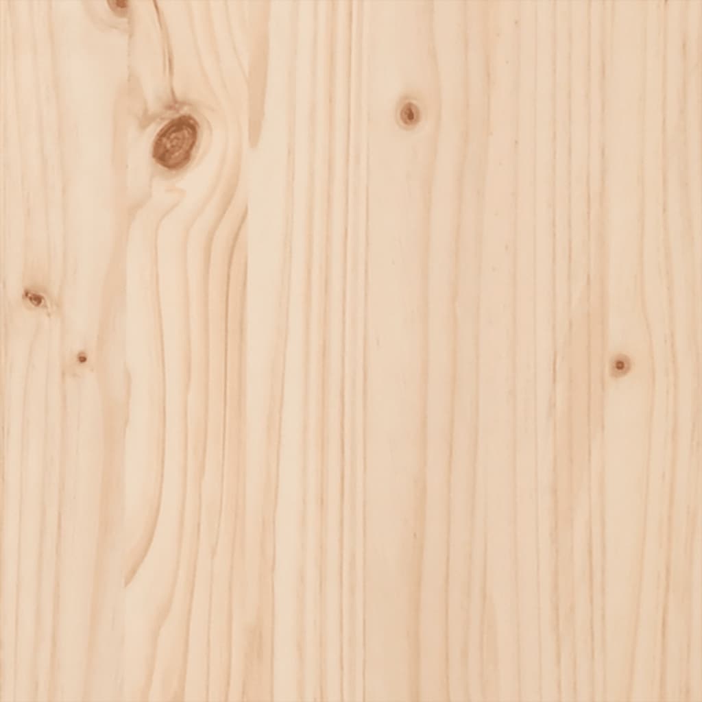 Lit Bibliothèque Sans Matelas 100X200 Cm Bois Massif De Pin