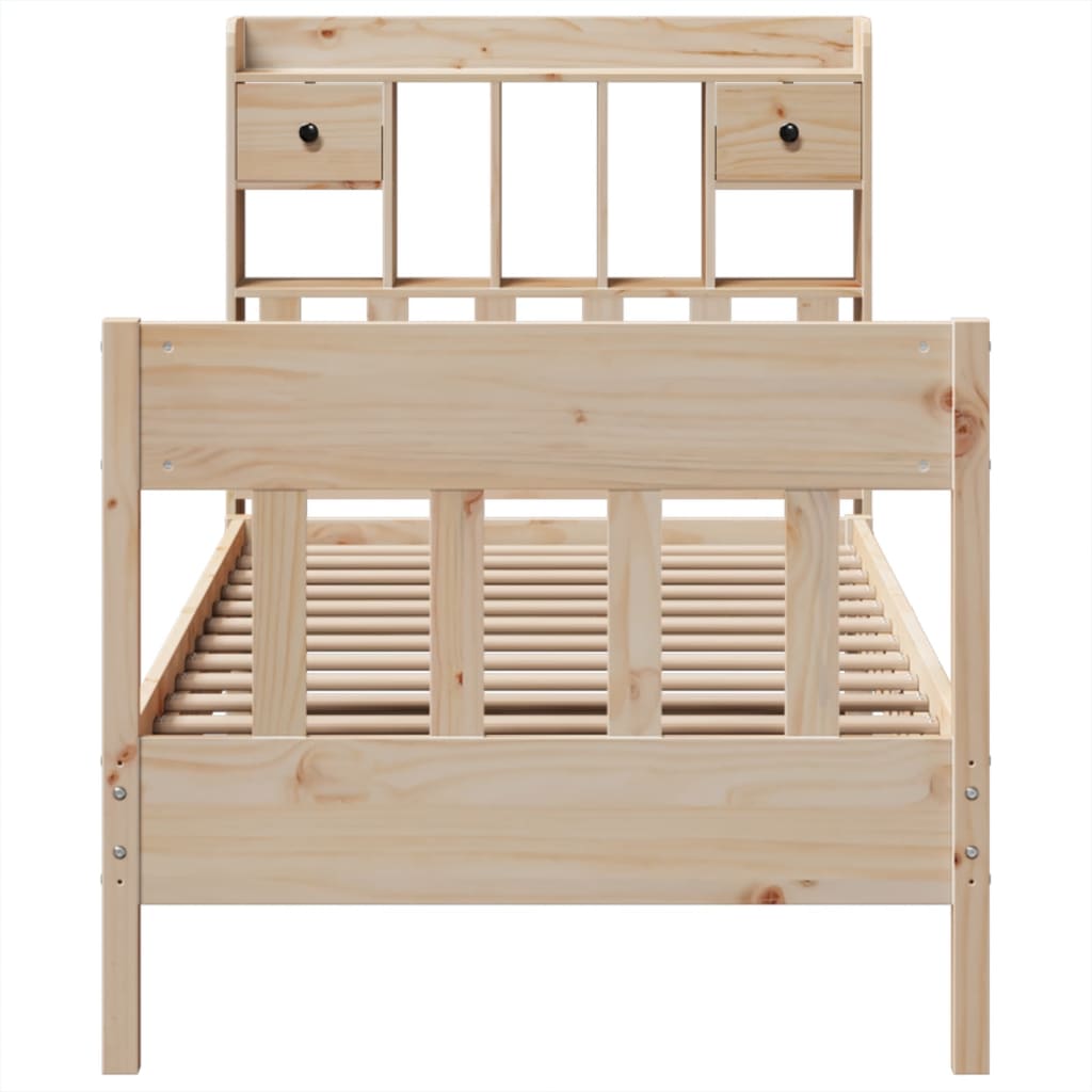 Cadre De Lit Sans Matelas 90X190 Cm Bois De Pin Massif