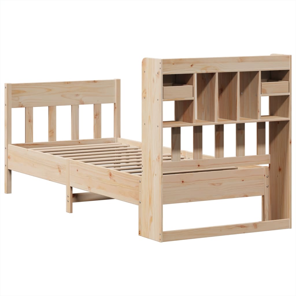 Cadre De Lit Sans Matelas 90X190 Cm Bois De Pin Massif
