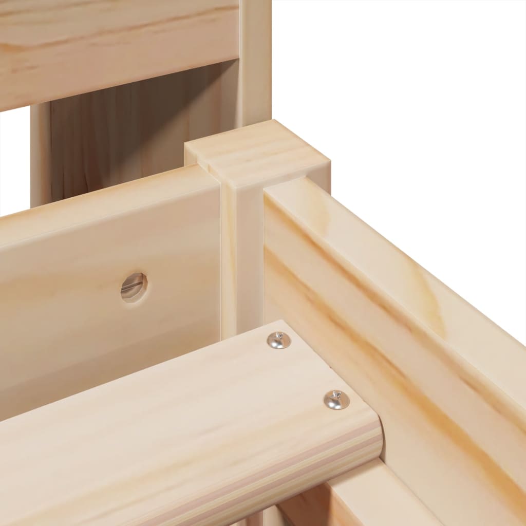 Cadre De Lit Sans Matelas 90X190 Cm Bois De Pin Massif