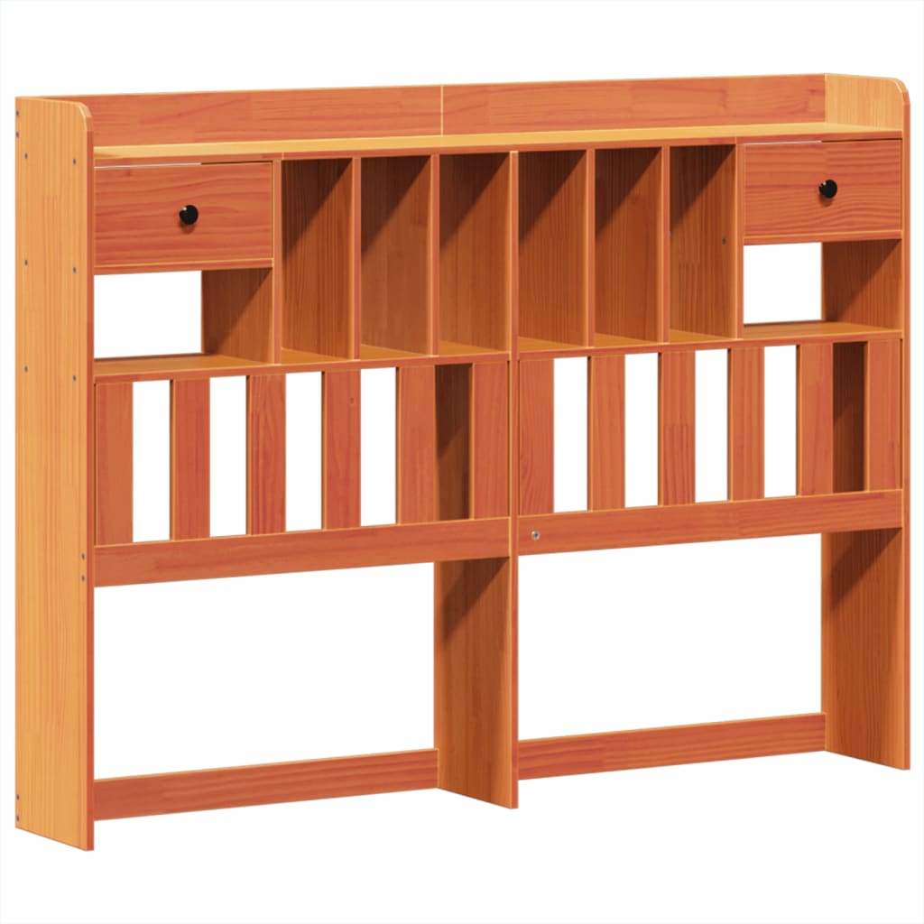 Cadre De Lit Sans Matelas Cire Marron 160X200Cm Bois Pin Massif