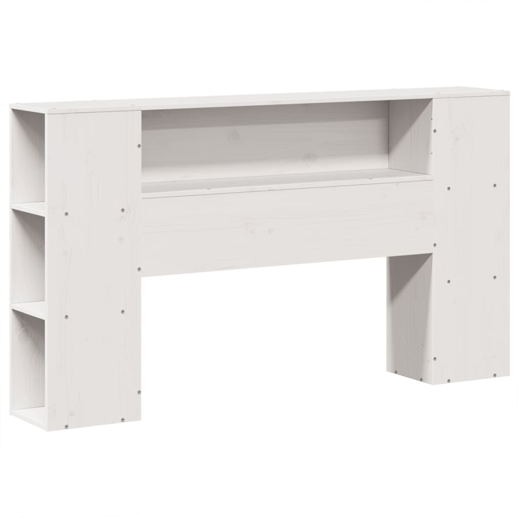 Cadre De Lit Sans Matelas Blanc 150X200 Cm Bois De Pin Massif