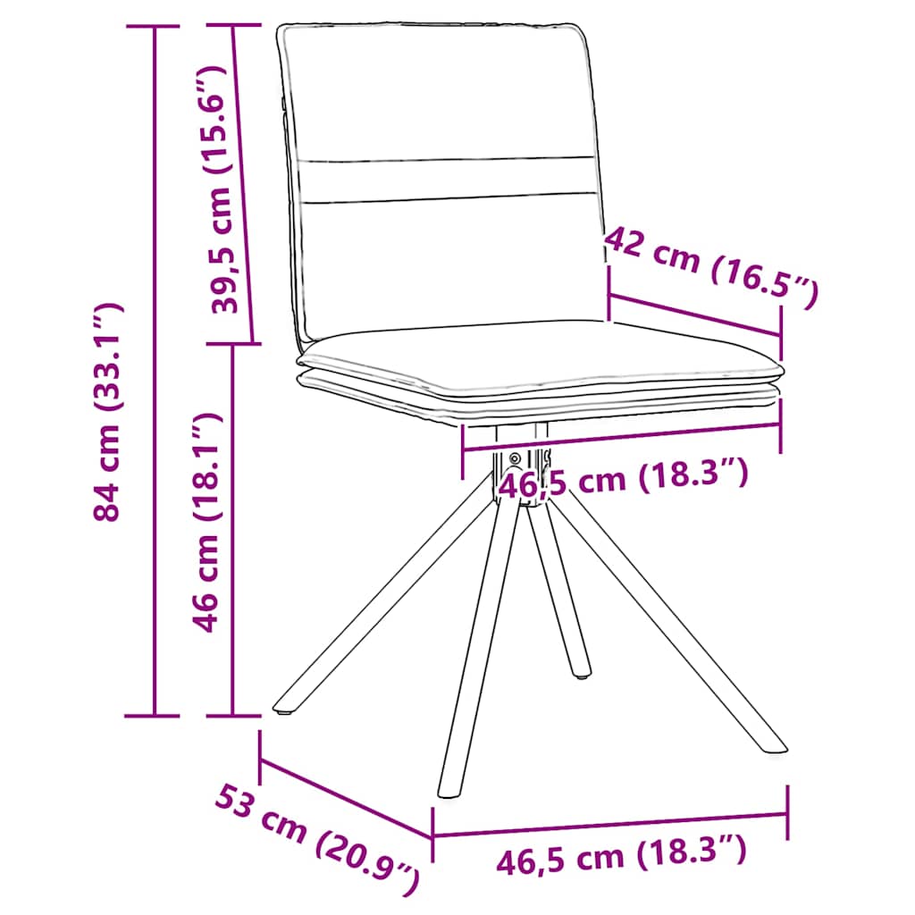 Chaise À Manger Similicuir Daim