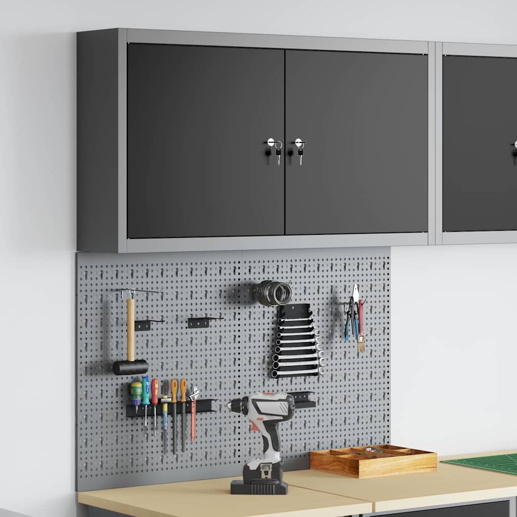 Ensemble D'armoires À Outils 4 Pc Acier Enduit De Poudre