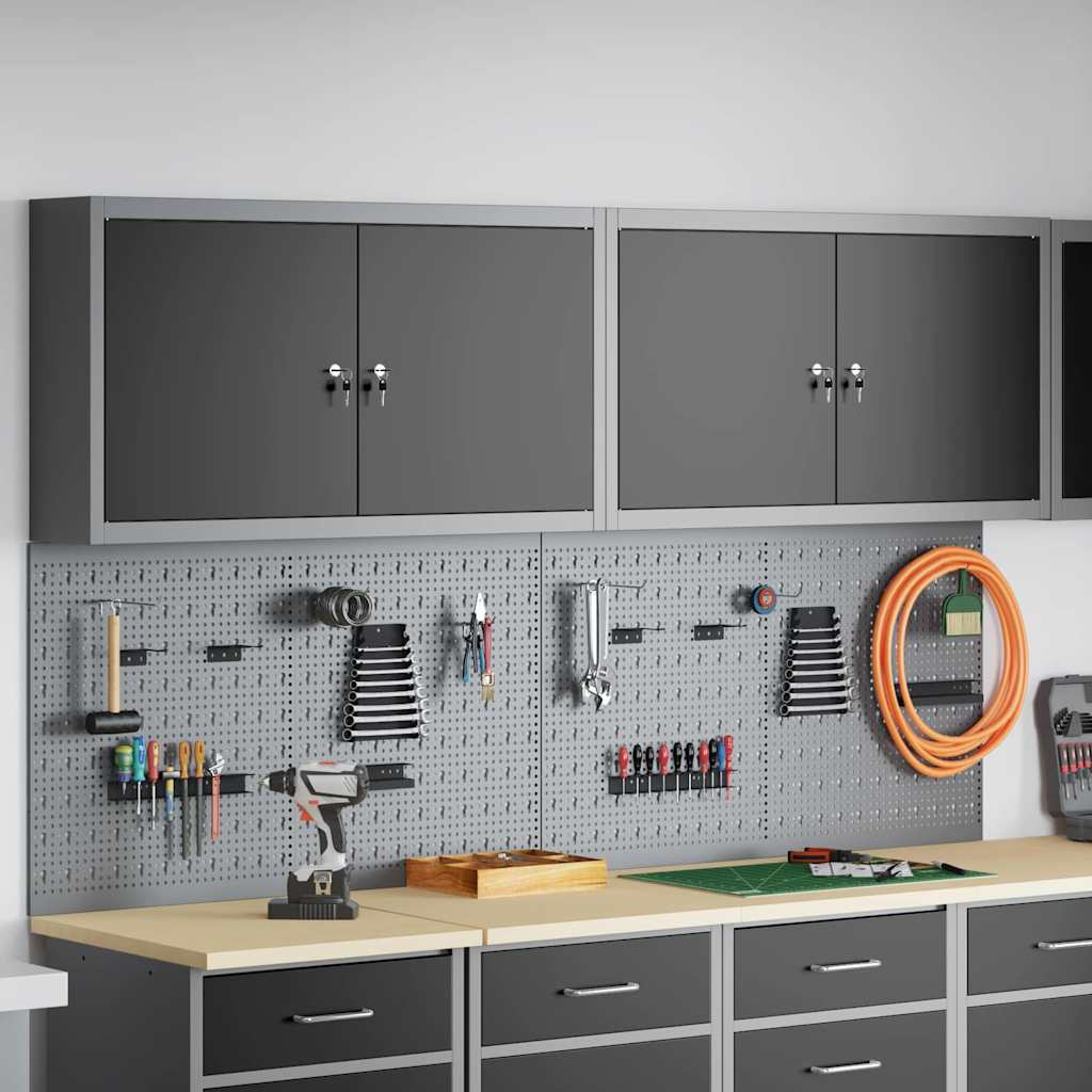 Ensemble D'armoires À Outils 4 Pc Acier Enduit De Poudre
