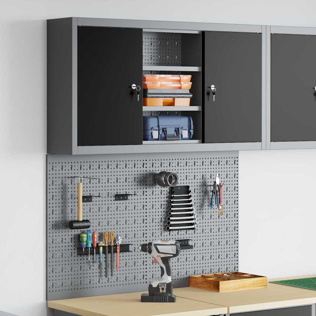 Ensemble D'armoires À Outils 4 Pc Acier Enduit De Poudre