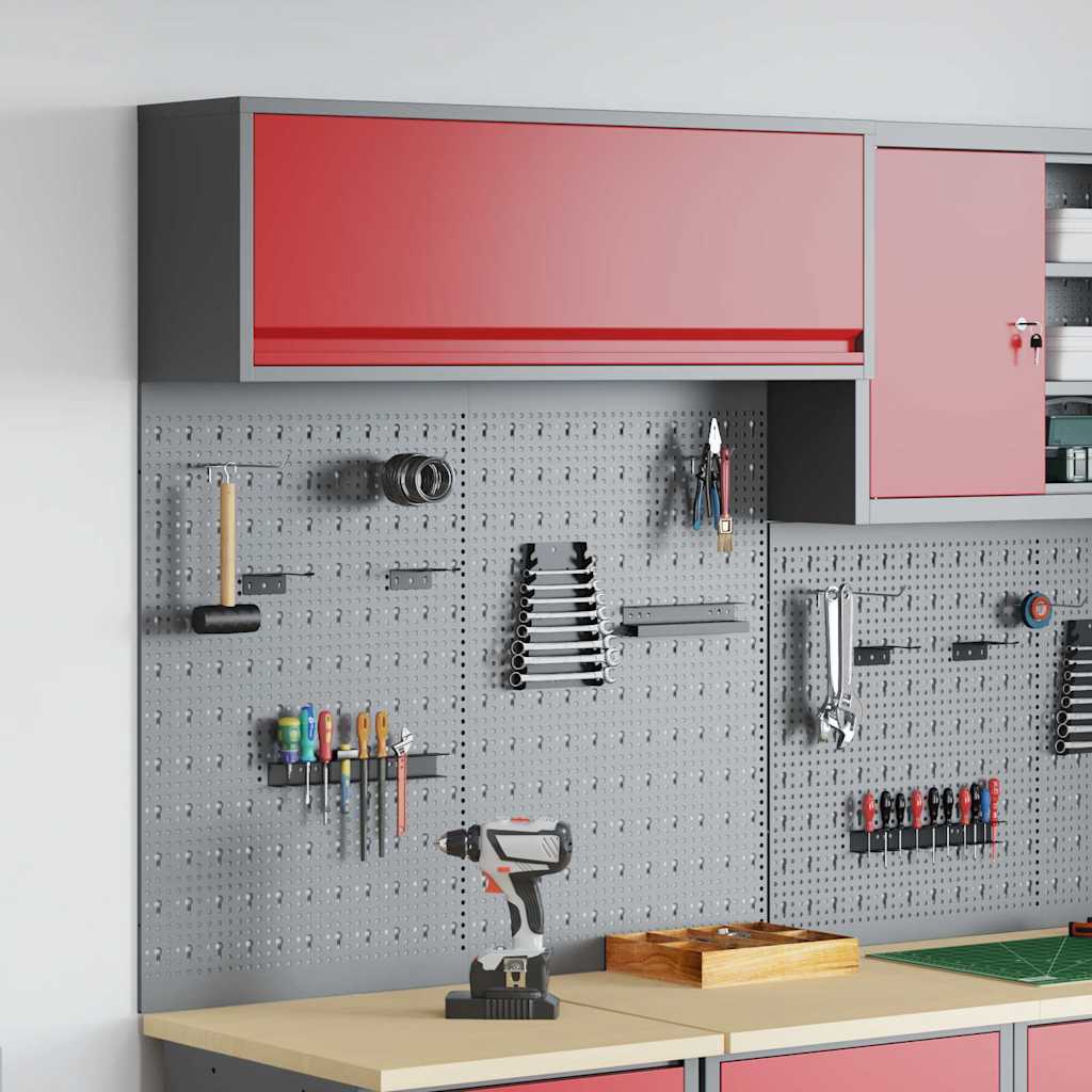 Ensemble D'armoires À Outils 4 Pc Acier Enduit De Poudre