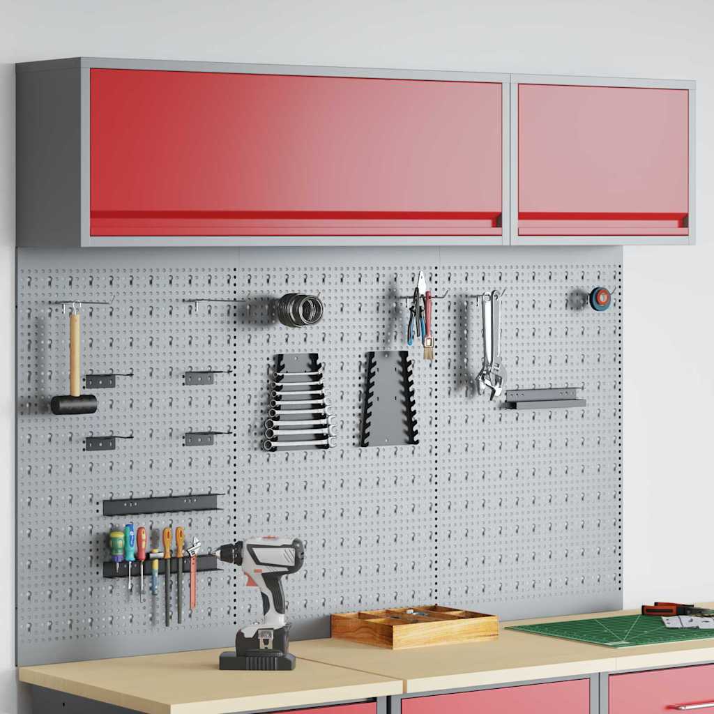 Ensemble D'armoires À Outils 4 Pc Acier Enduit De Poudre