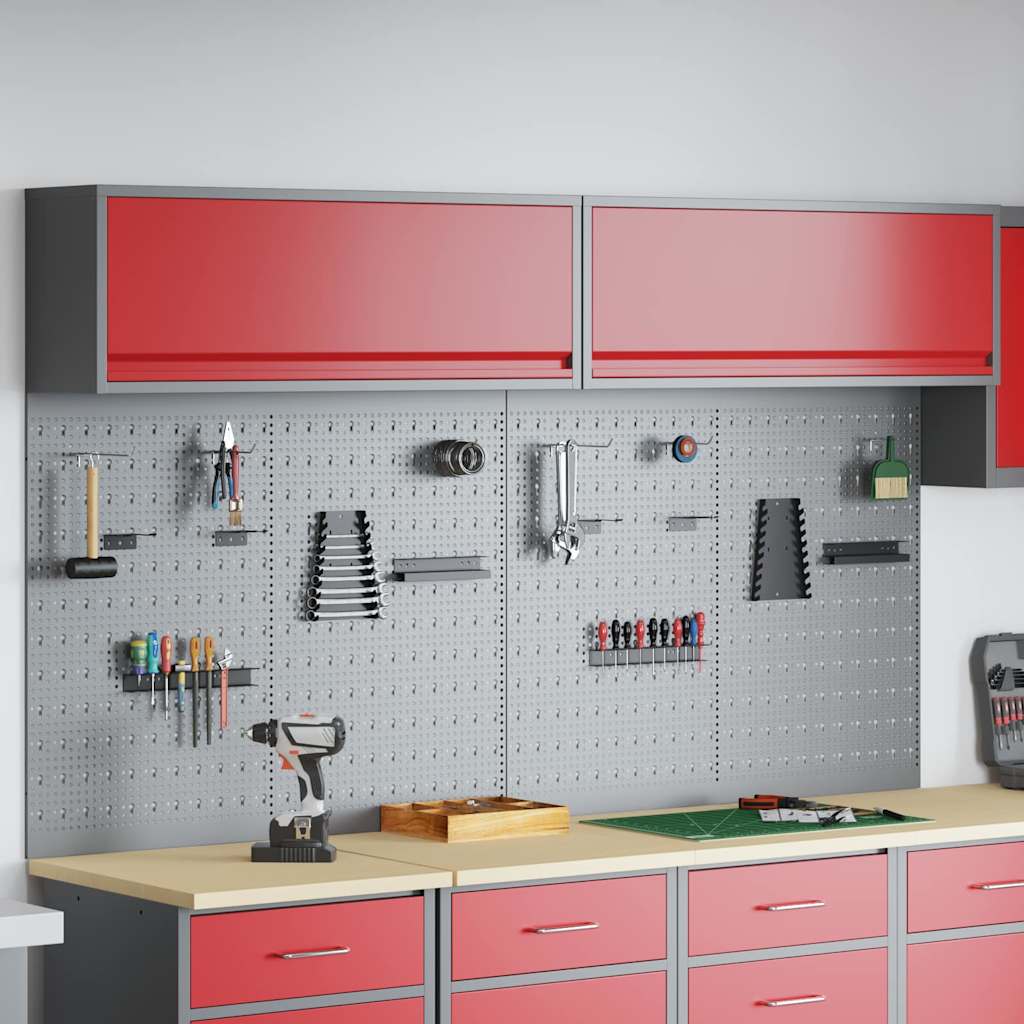 Ensemble D'armoires À Outils 4 Pc Acier Enduit De Poudre