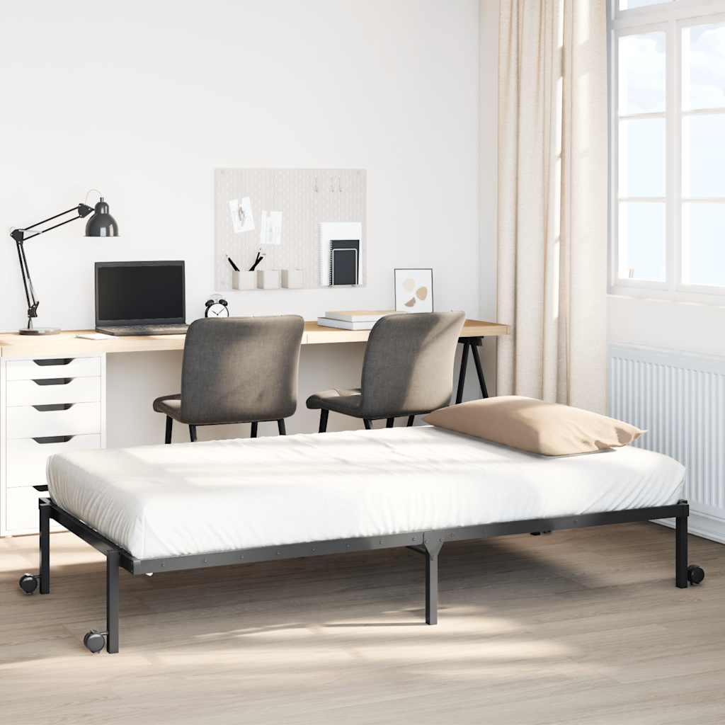 Cadre De Lit Sans Matelas Pliable Acier