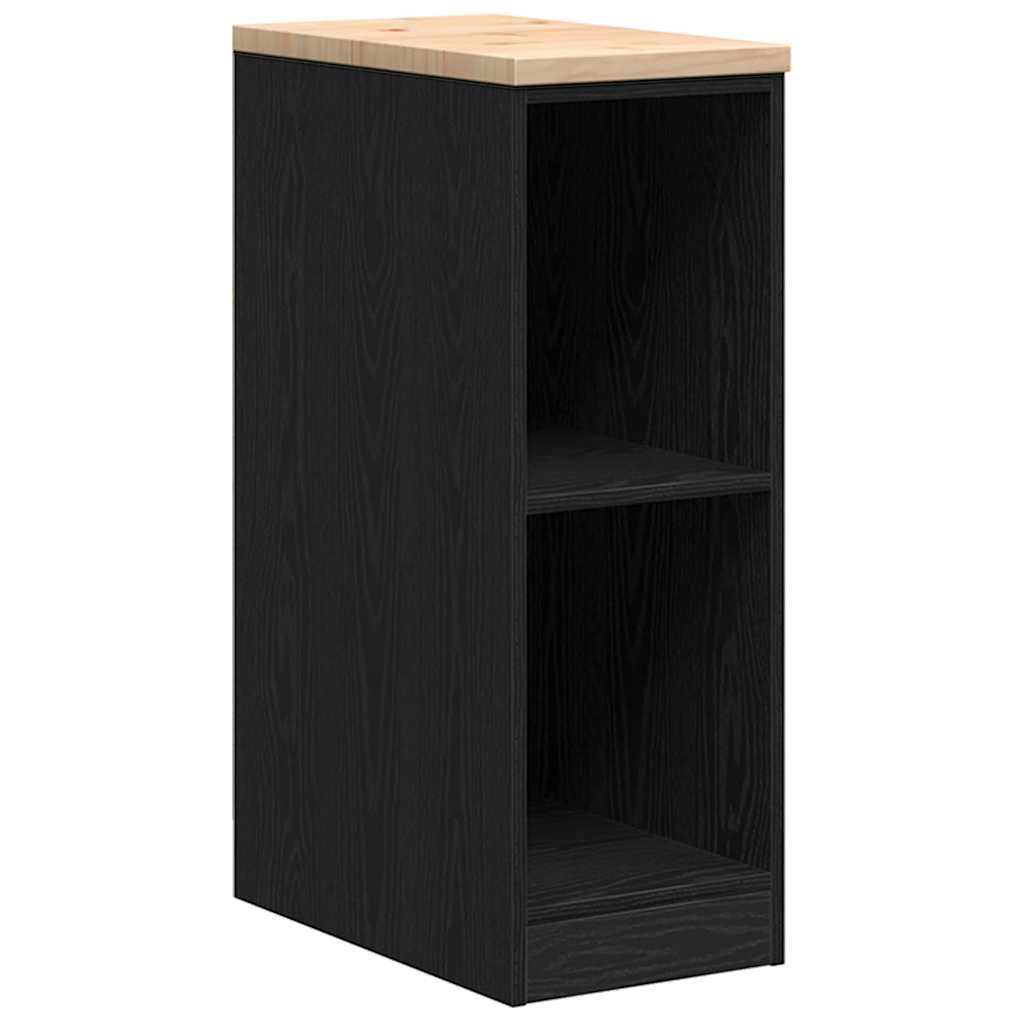 Armoire De Rangement De Garage Bois De Pin Noir