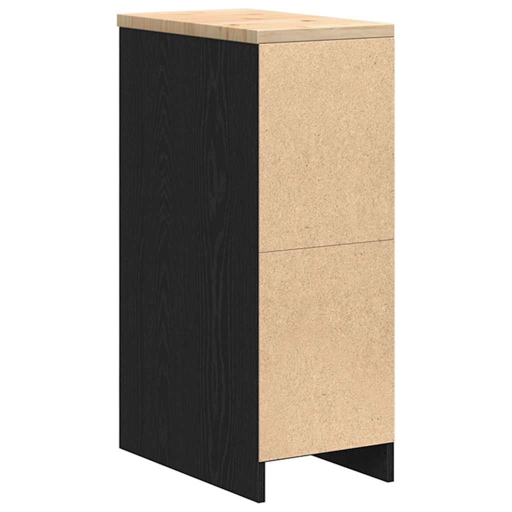 Armoire De Rangement De Garage Bois De Pin Noir