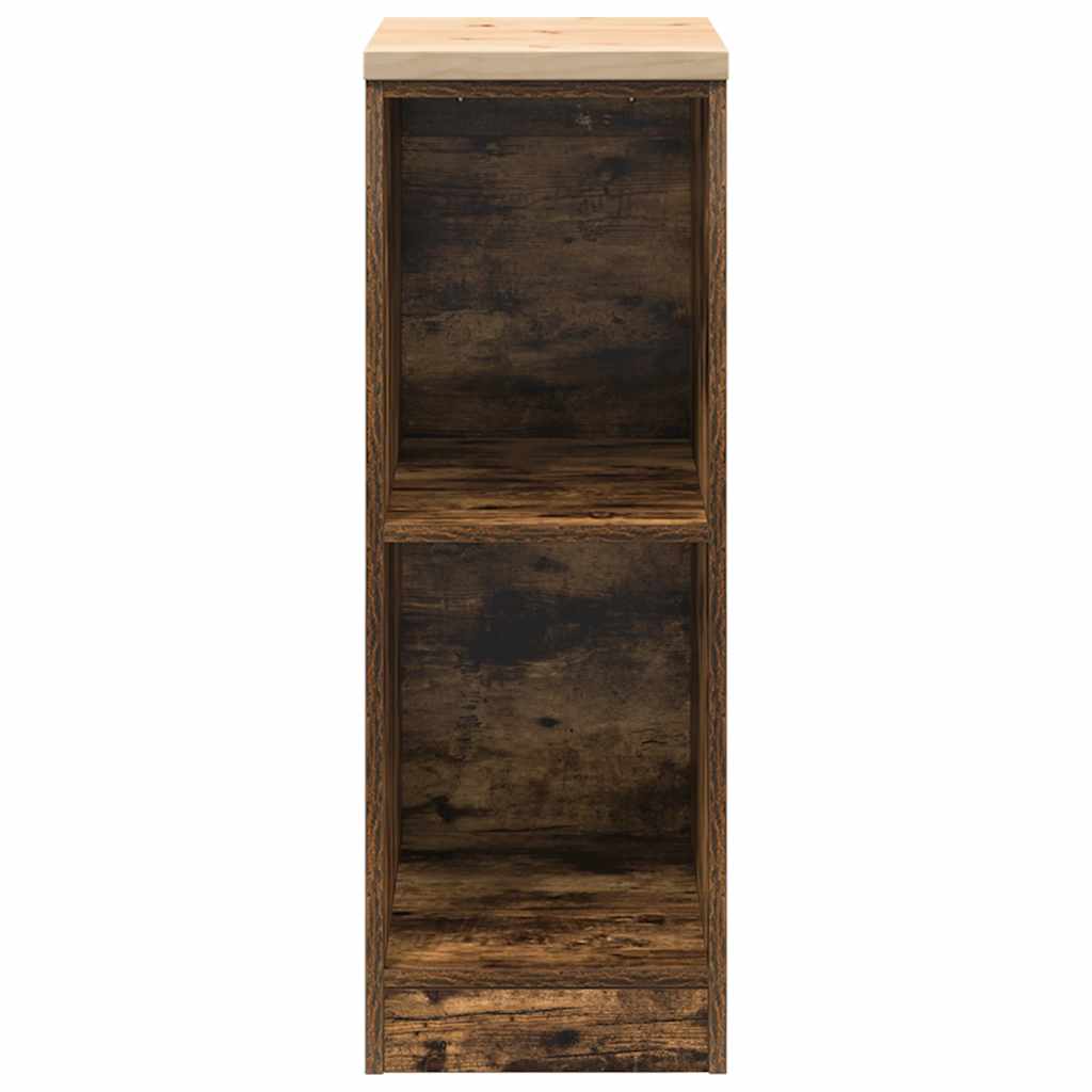 Armoire De Rangement De Garage Bois Pin Chêne Fumé