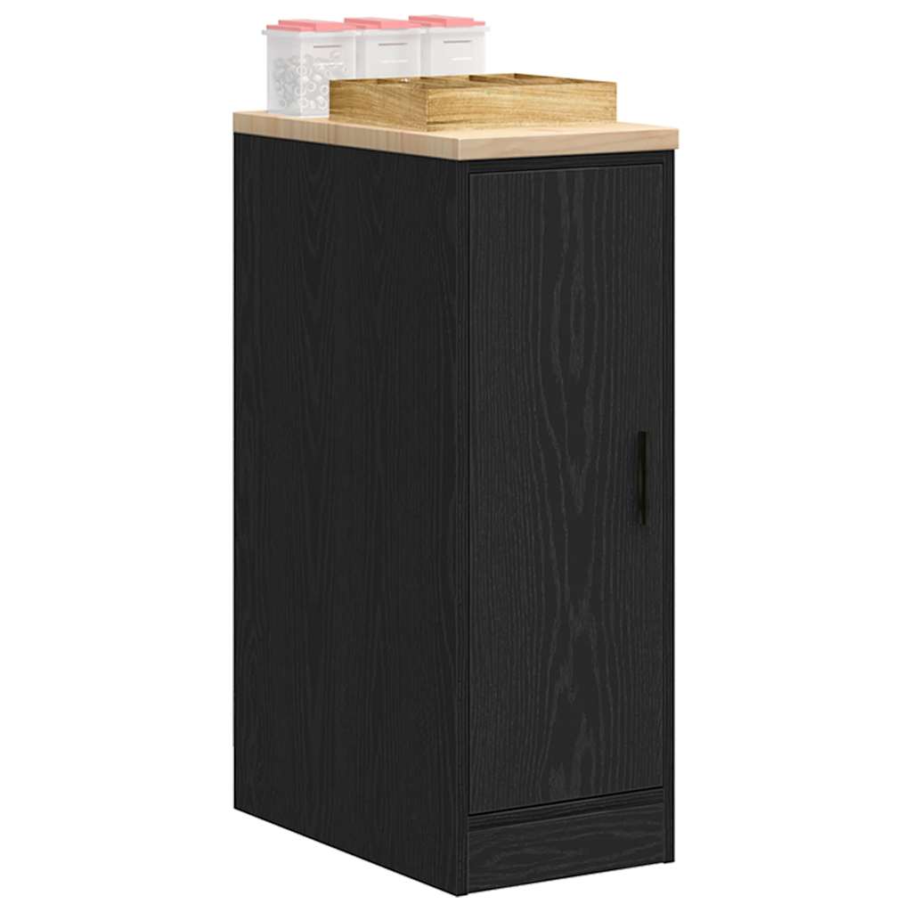 Armoire De Rangement De Garage Bois De Pin Noir