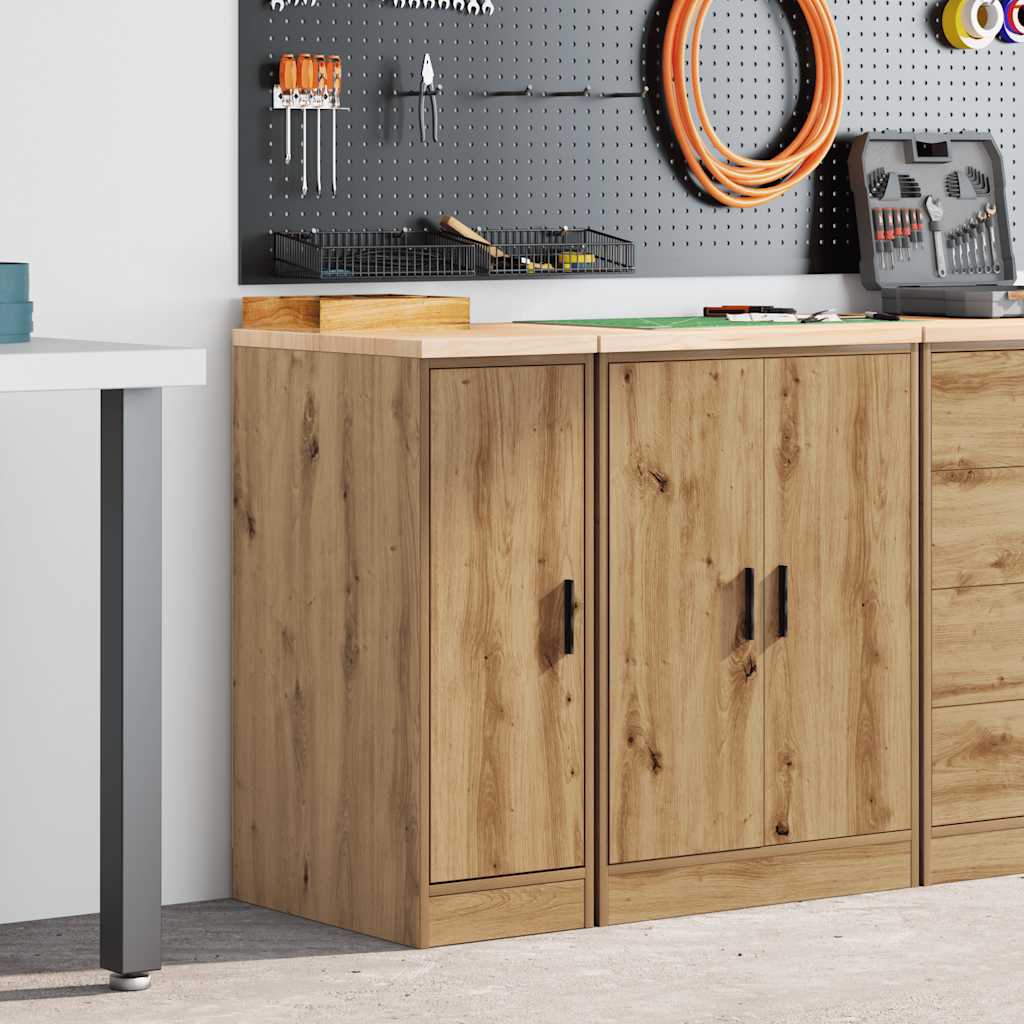 Armoire De Rangement De Garage Bois Pin Massif Chêne Artisanal