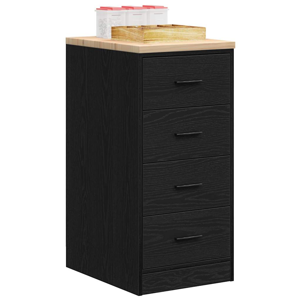 Armoire De Rangement De Garage Bois De Pin Noir