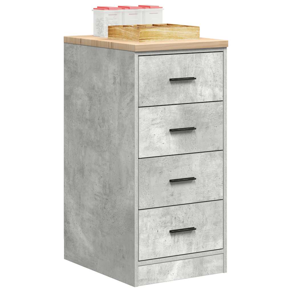 Armoire De Rangement De Garage Bois Pin Gris Béton