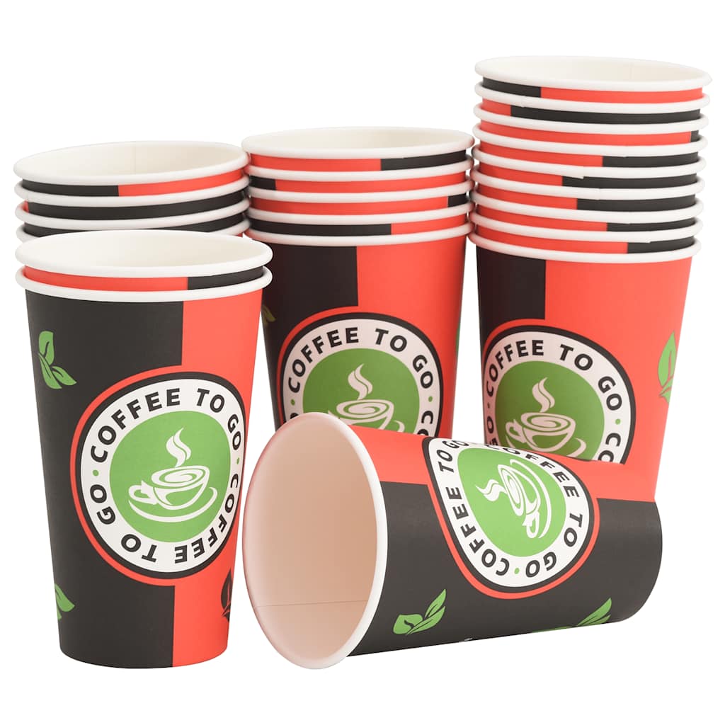 Tasses À Café En Papier Avec Couvercles 1000 Pcs 16Oz 400Ml
