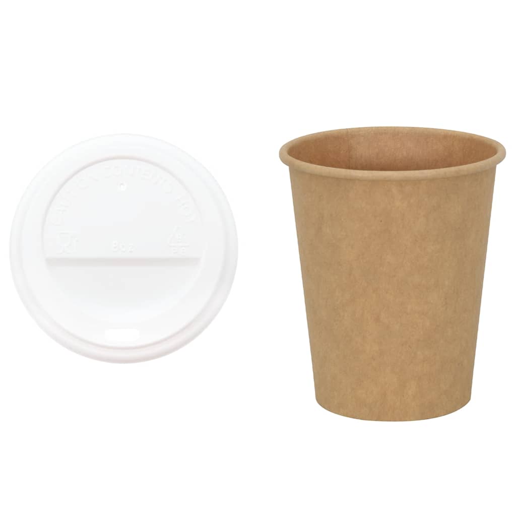 Tasses À Café En Papier Avec Couvercles 1000 Pcs 8Oz 200Ml