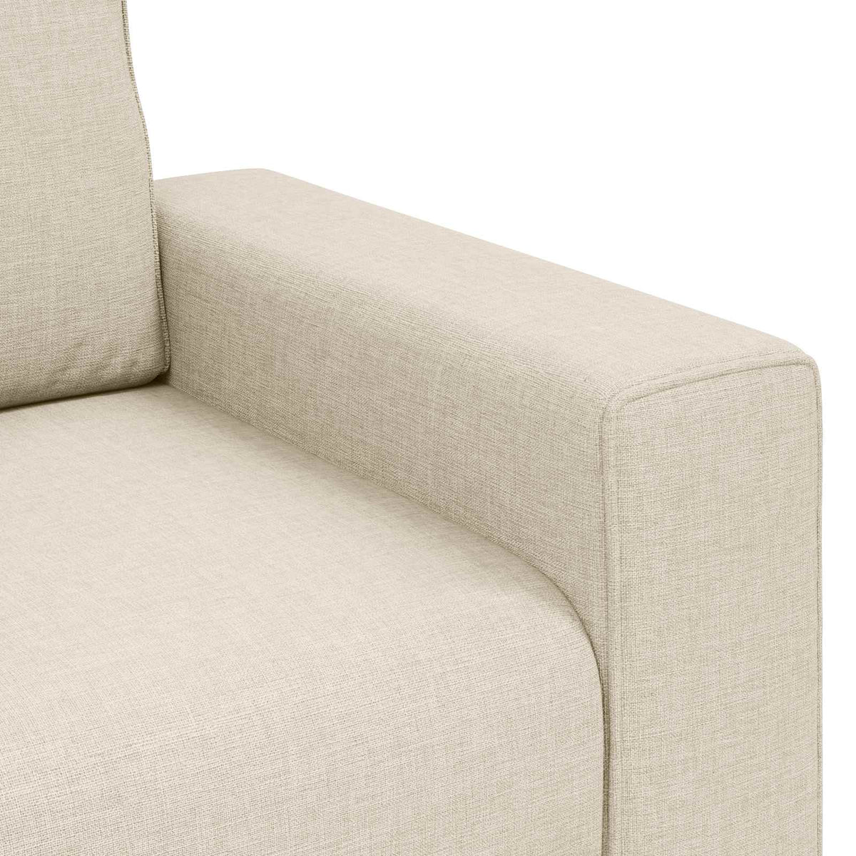 Beige 100 Cm Tissu En Lin Mélangé