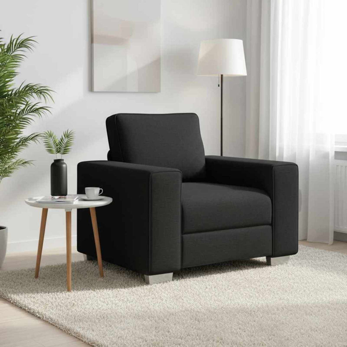 Fauteuil Gris Nuage Tissu