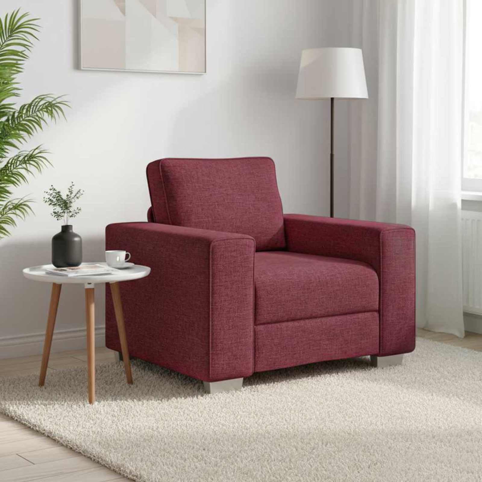 Fauteuil Gris Nuage Tissu