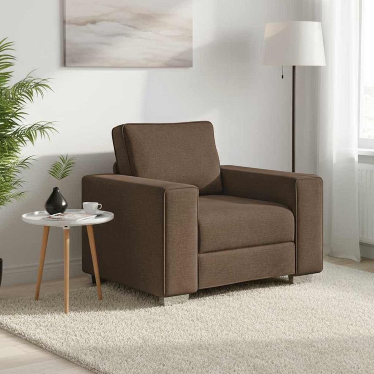 Fauteuil Gris Nuage Tissu