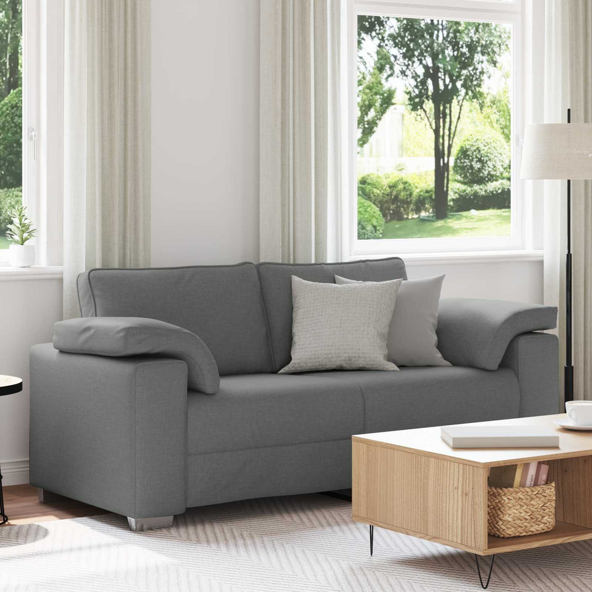 Fauteuil Gris Nuage Tissu