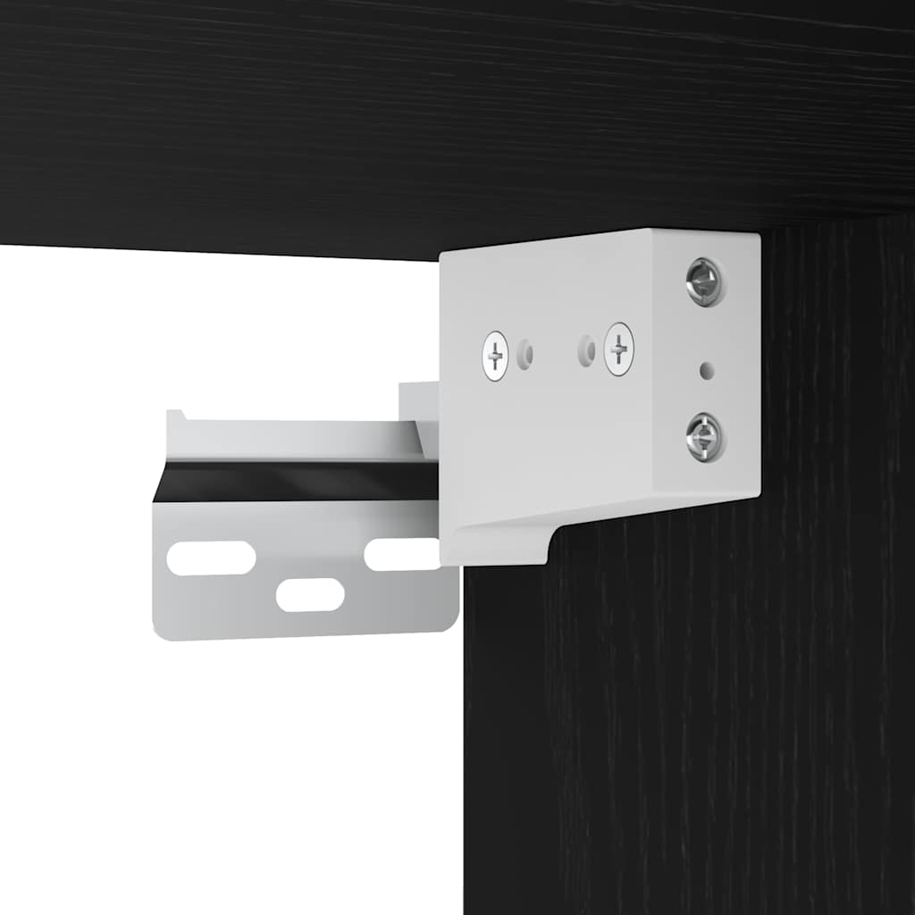 Armoires De Garage 2 Pcs Bois D'ingénierie Noir