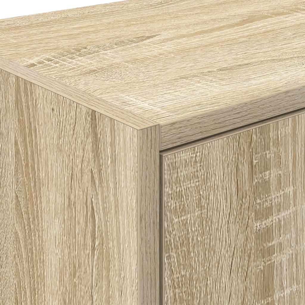 Armoires De Garage 2 Pcs Bois D'ingénierie Chêne Sonoma